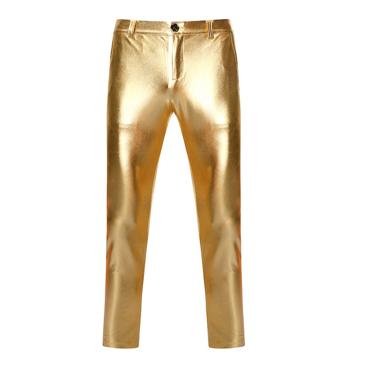 Herren Glamouröse Metallic-Hosen Echoarchiv