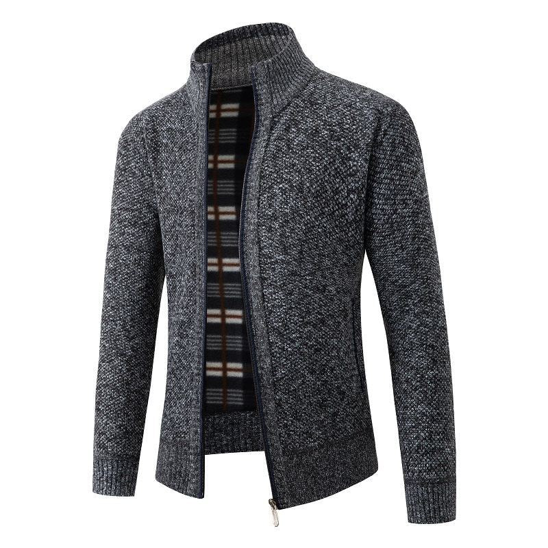 Herren modische Strickjacke mit hohem Kragen und hohem Komfort Echoarchiv