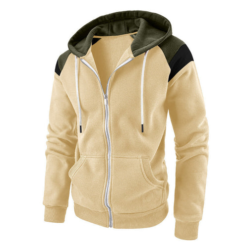 Herren sportlicher Hoodie mit farblich abgesetzten Details Echoarchiv