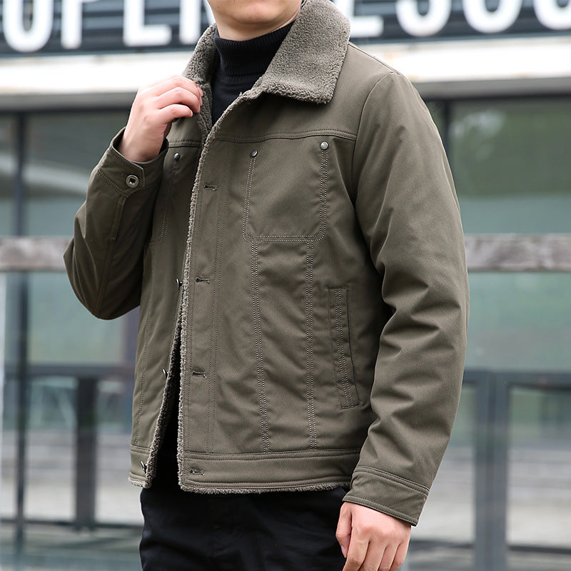Herren Lässige Jacke mit Teddyfutter Echo Archiv
