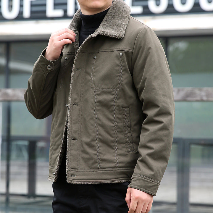 Herren Lässige Jacke mit Teddyfutter Echo Archiv