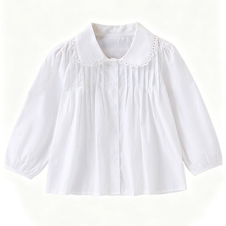 Mädchen Bluse mit Rüschendetails und elegantem Kragen Echo Archiv