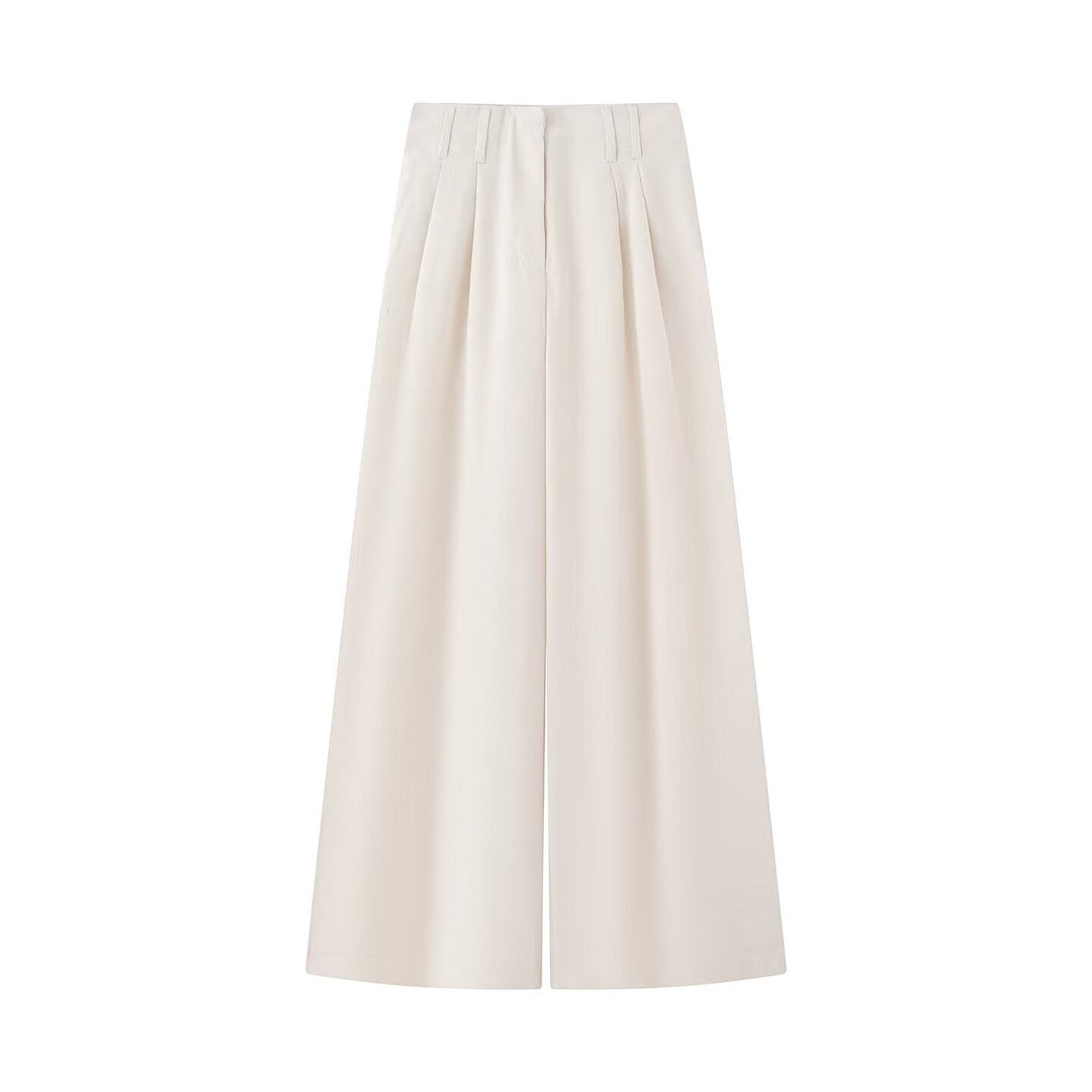 Damen Zweiteiliges Hemd- und Culotte-Set mit Taillenband und weitem Bein Echo Archiv