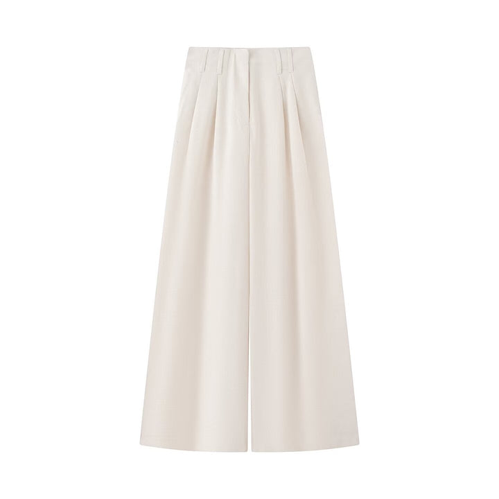 Damen Zweiteiliges Hemd- und Culotte-Set mit Taillenband und weitem Bein Echo Archiv