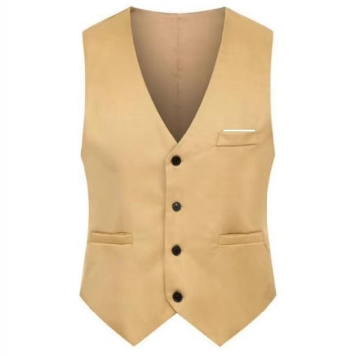 Herren nan elegante Satinweste mit V-Ausschnitt und schmal geschnittene Anzughose Echo Archiv