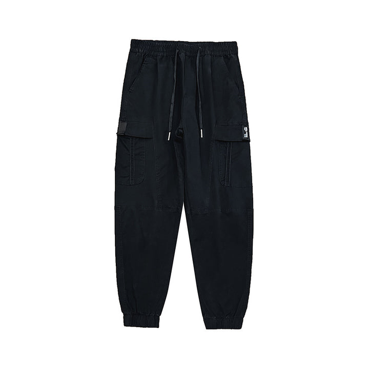 Herren Cargo-Joggerhose mit großen Pattentaschen, elastischem Bund und Gummbündchen – Bravaro