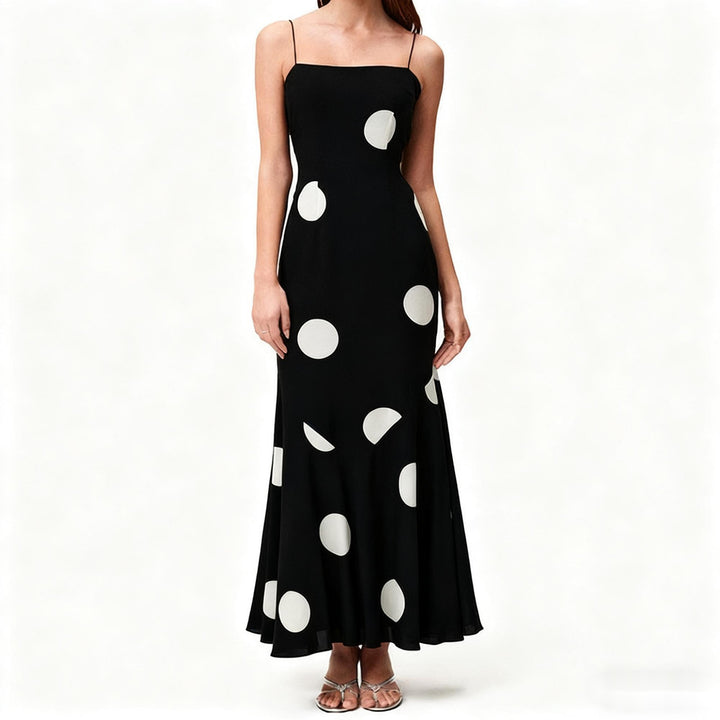 Damen Maxikleid mit elegantem Polka-Dot-Muster Echo Archiv