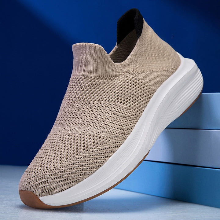 Unisex Atmungsaktiver Strick-Slip-On Sneaker mit Memory-Schaum-Zwischensohle Echoarchiv
