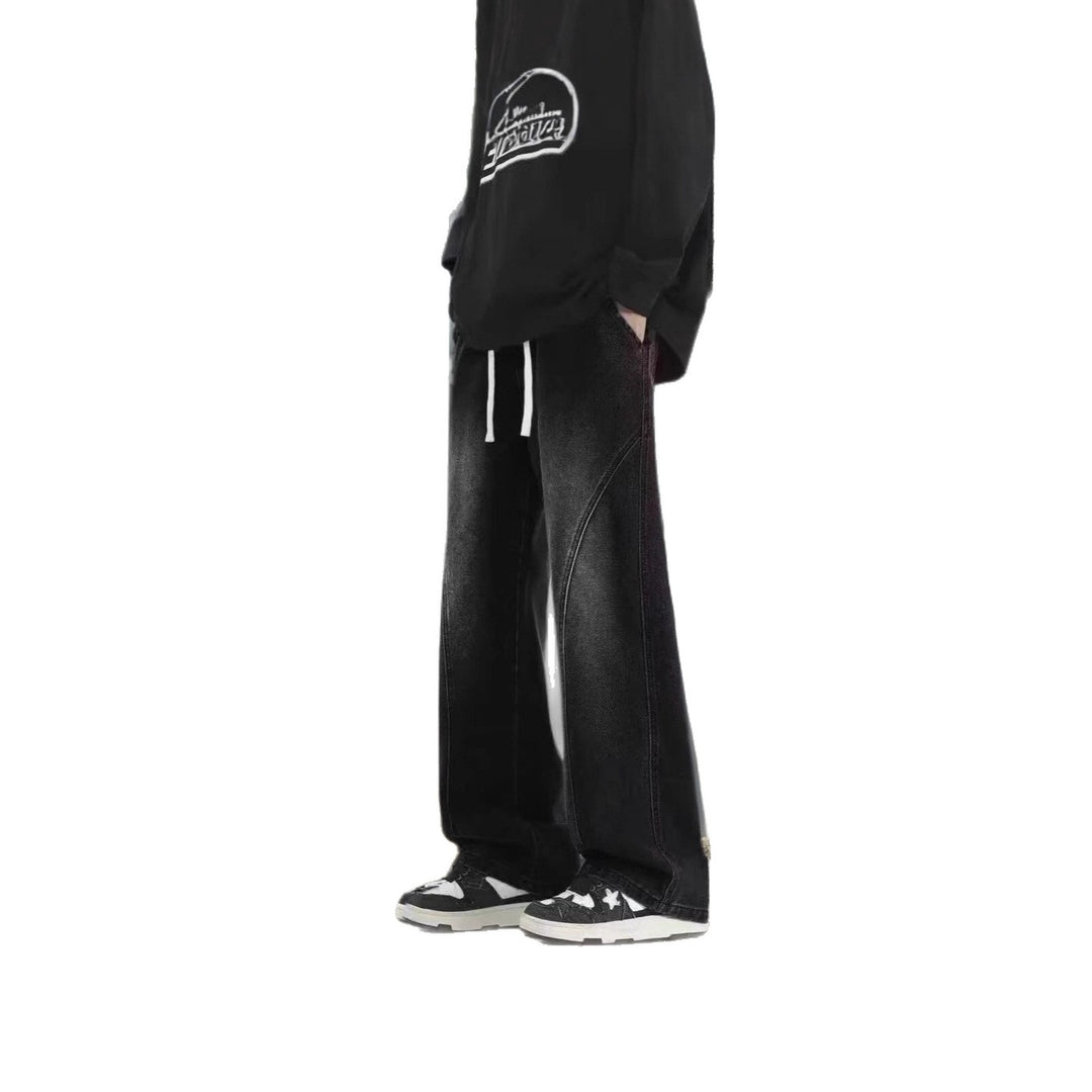 Damen Weitgeschnittene Jeans mit elastischem Bund Echoarchiv