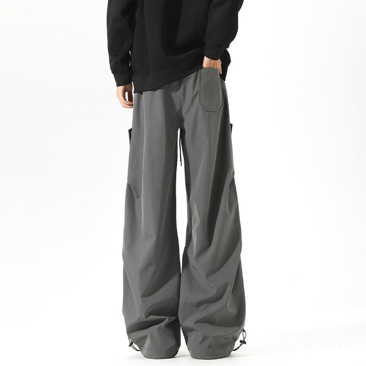 Damen Modische Cargo-Hose mit weitem Schnitt und elastischem Bund – Avélisse