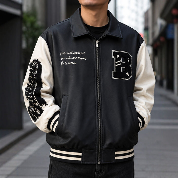 Herren Modische Collegejacke Echo Archiv