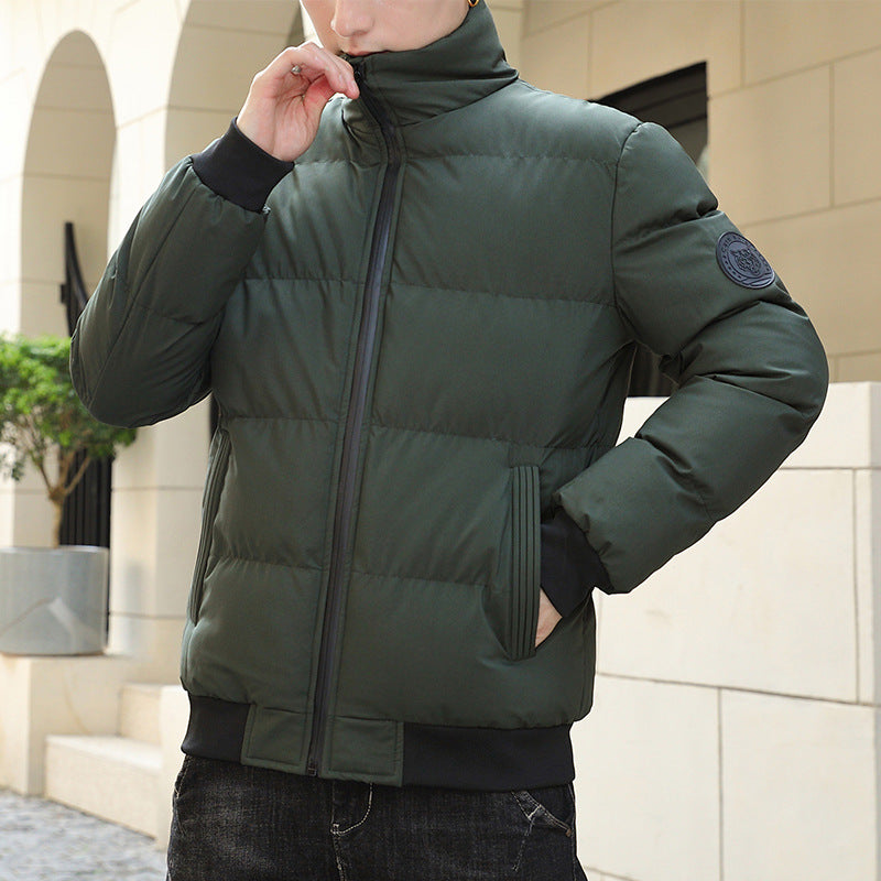 Herren modische Steppjacke mit hohem Kragen und wärmendem Innenfutter Echoarchiv