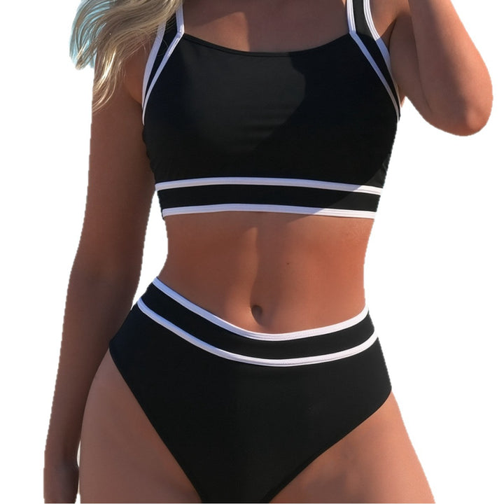 Damen Sportliches Bikini-Set mit modischen Kontraststreifen Echo Archiv
