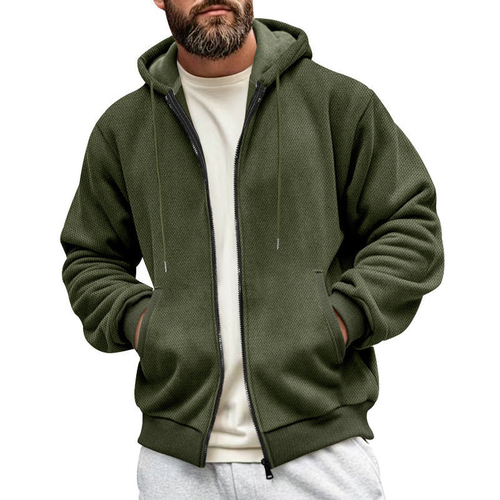Herren Sportliche Kapuzenjacke mit atmungsaktivem Material und praktischem Reißverschluss Echoarchiv
