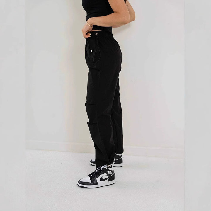 Damen Cargo-Jogginghose mit elastischem Bund und Kordelzug – Avérine