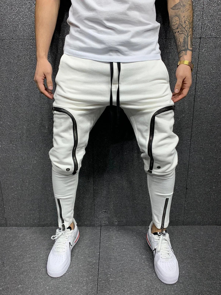 Herren modische Jogginghose mit einzigartigen Reißverschlussdetails Echoarchiv