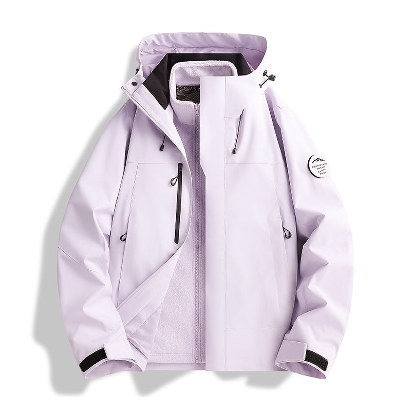 Herren Atmungsaktive, Wasserdichte Softshell-Jacke mit Fleecefutter und Kapuze Echo Archiv
