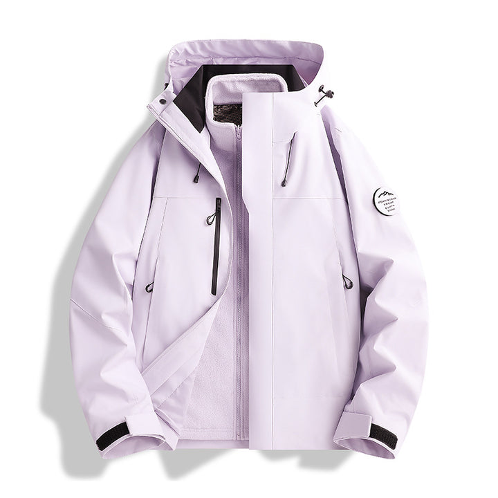 Herren Atmungsaktive, Wasserdichte Softshell-Jacke mit Fleecefutter und Kapuze Echo Archiv