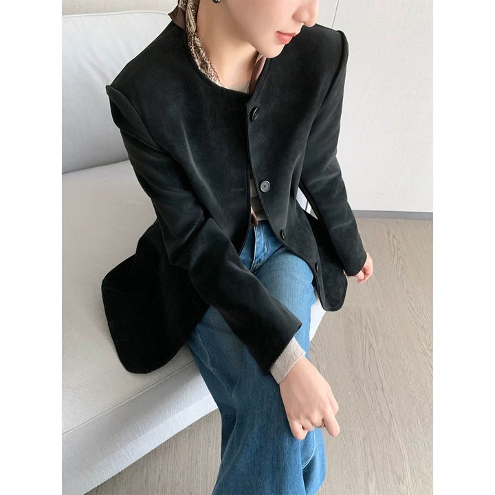 Damen Modischer Blazer mit strukturiertem Design Echoarchiv