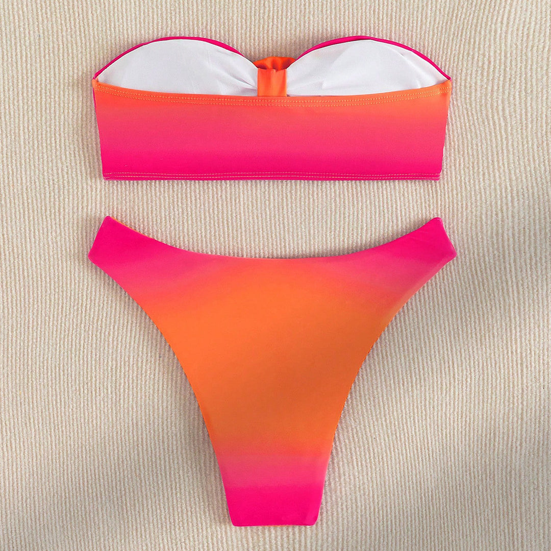 Damen Bandeau-Bikini mit floralem Herzdesign Echo Archiv