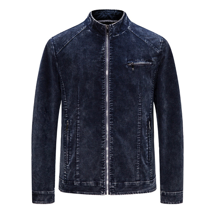 Herren modische Freizeitjacke mit leichtem Denim-Effekt Echoarchiv