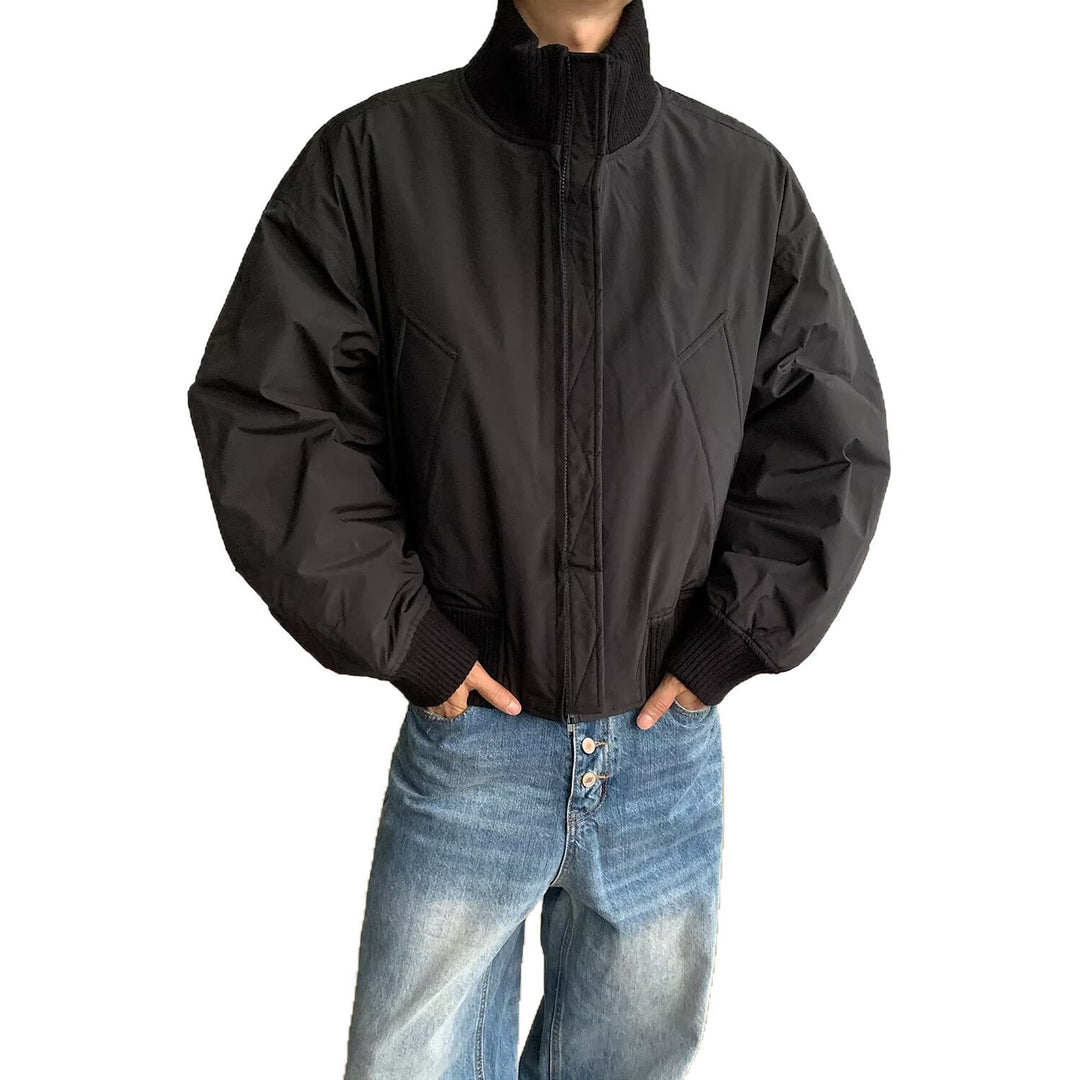Herren stylische Bomberjacke mit elastischen Bündchen und weichem Innenfutter Echoarchiv