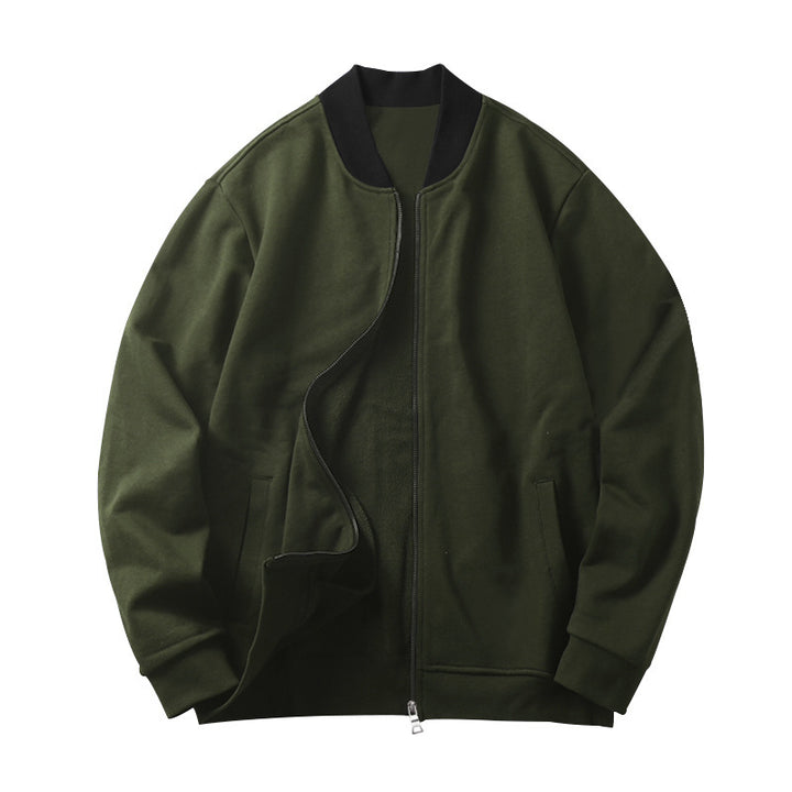 Herren lässige Collegejacke mit seitlichem Reißverschluss Echoarchiv