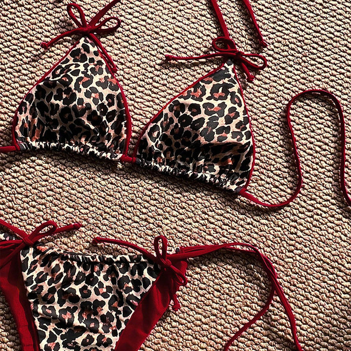 Damen Triangel-Bikini mit verspieltem Animal-Print Echo Archiv
