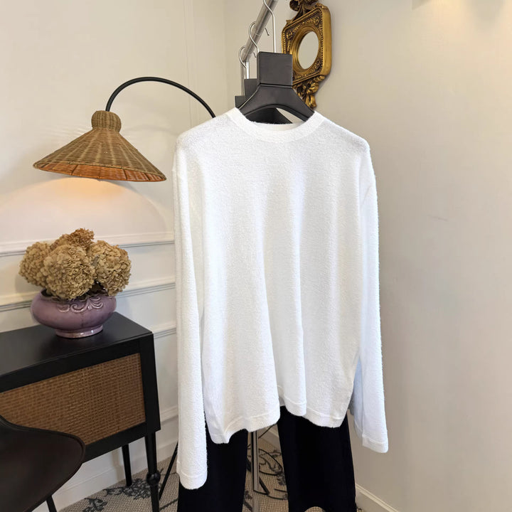 Damen Bequemer Langarmpullover mit lässigem Schnitt Echoarchiv
