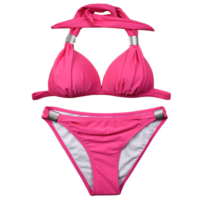 Damen Triangel-Bikini mit verstellbaren Trägern und schicker Knoten-Detail Echo Archiv