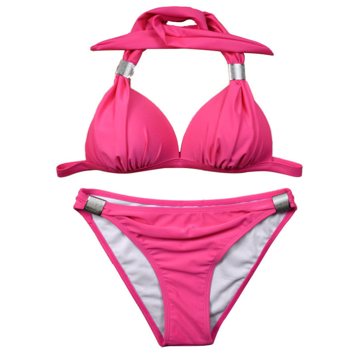 Damen Triangel-Bikini mit verstellbaren Trägern und schicker Knoten-Detail Echo Archiv