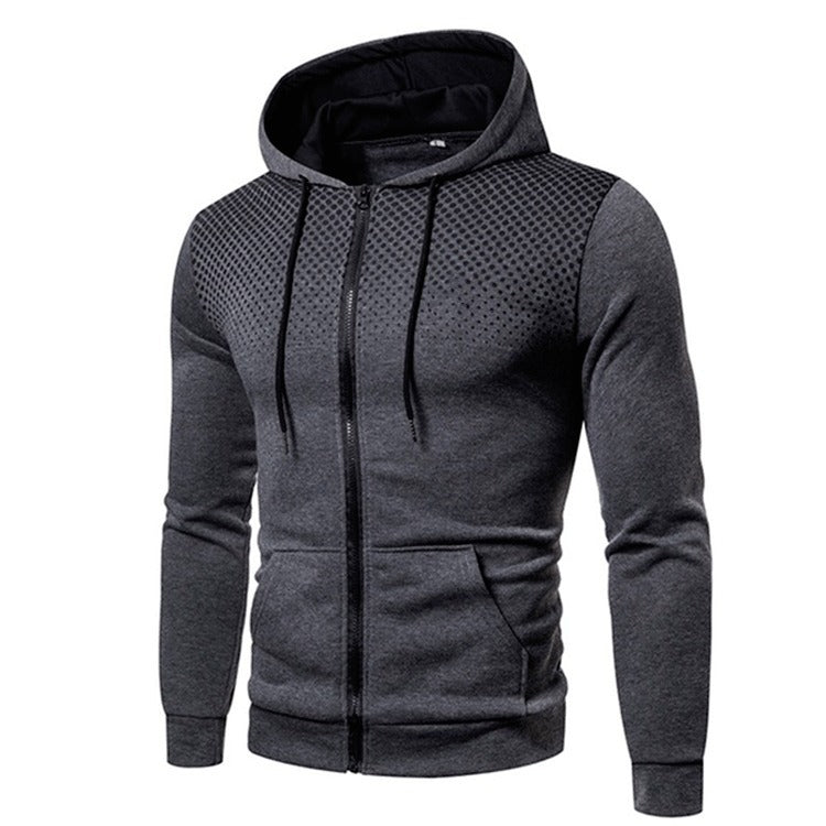 Herren modische Zip-Hoodie mit atmungsaktiven Einsätzen Echoarchiv
