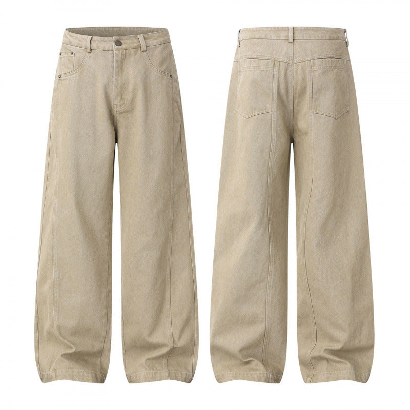 Damen Weite Highwaist-Ballonhose aus Baumwollmischung mit kastiger Silhouette Echo Archiv