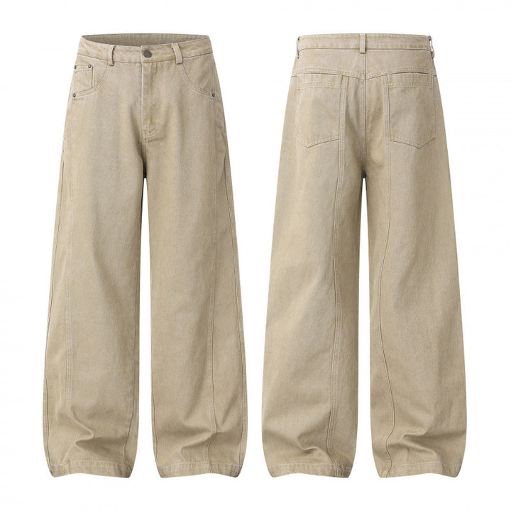 Damen Weite Highwaist-Ballonhose aus Baumwollmischung mit kastiger Silhouette Echo Archiv