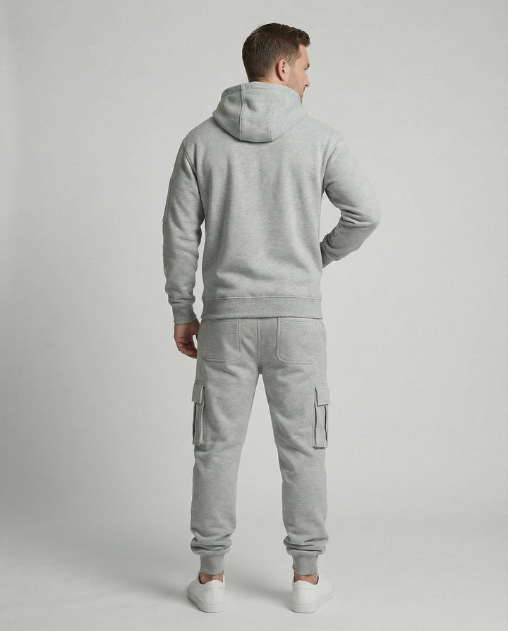 Freizeitanzug Herren mit Hoodie und Cargo Jogginghose – Marzano