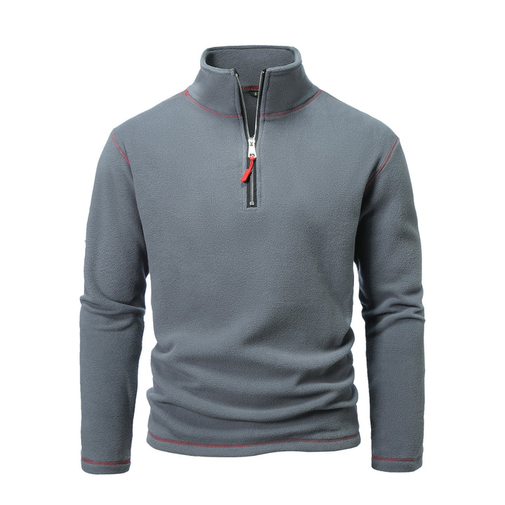 Herren Fleece-Pullover mit halbem Reißverschluss und atmungsaktivem Design Echoarchiv