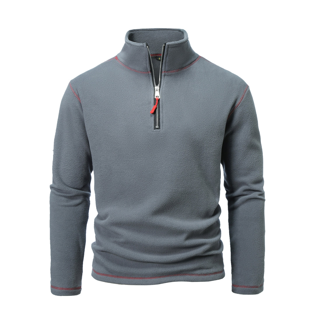 Herren Fleecepullover mit halbem Reißverschluss und atmungsaktivem Design Echoarchiv