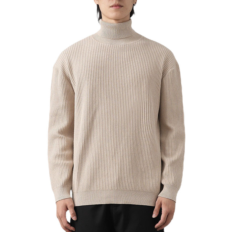 Herren Grobstrickpullover mit Stehkragen Echo Archiv