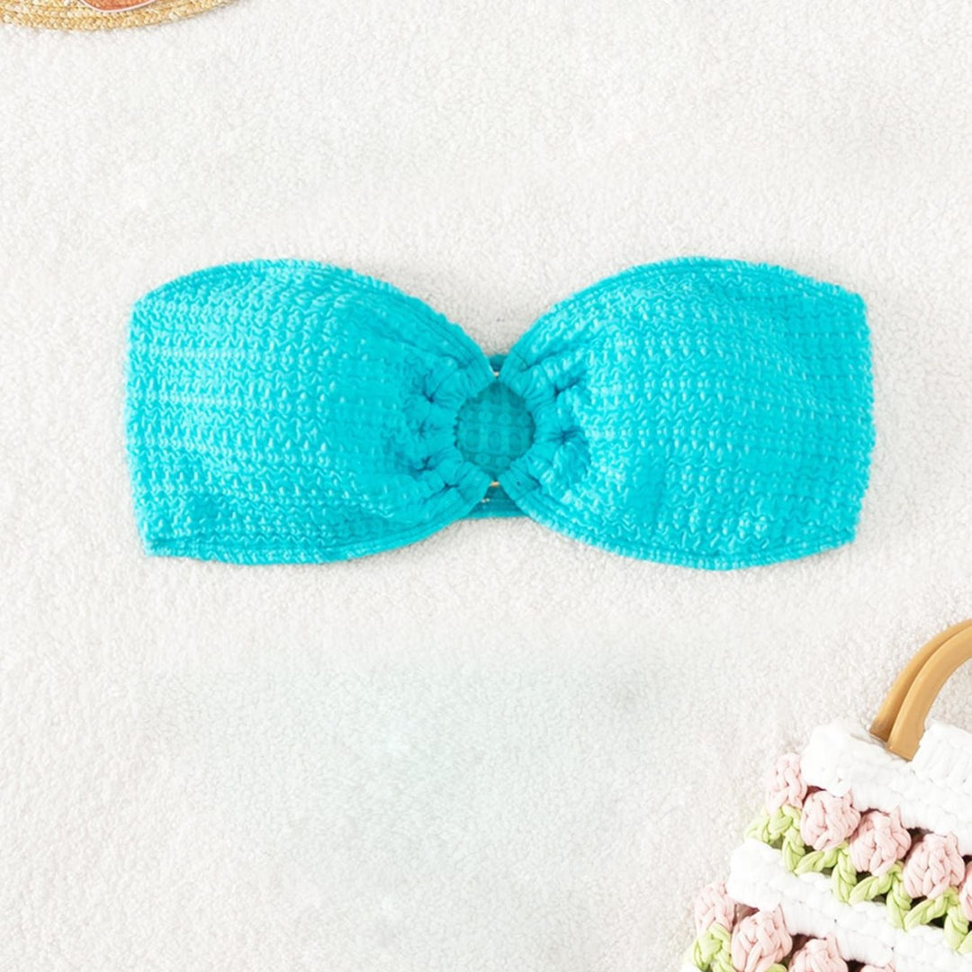 Damen Bandeau-Bikinioberteil mit strukturierter Oberfläche Echo Archiv
