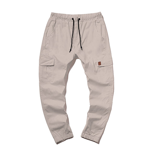 Herren Cargo-Hose im modernen Design mit mehreren Taschen und elastischem Bund Echoarchiv