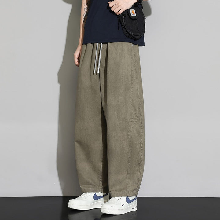 Herren Weite Baggy-Freizeithose mit Tunnelzugbund & Kordelzug Echoarchiv