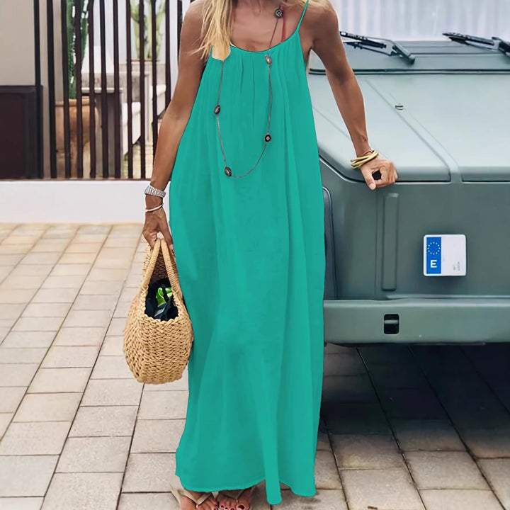 Damen Maxikleid mit tiefem Rücken Echoarchiv