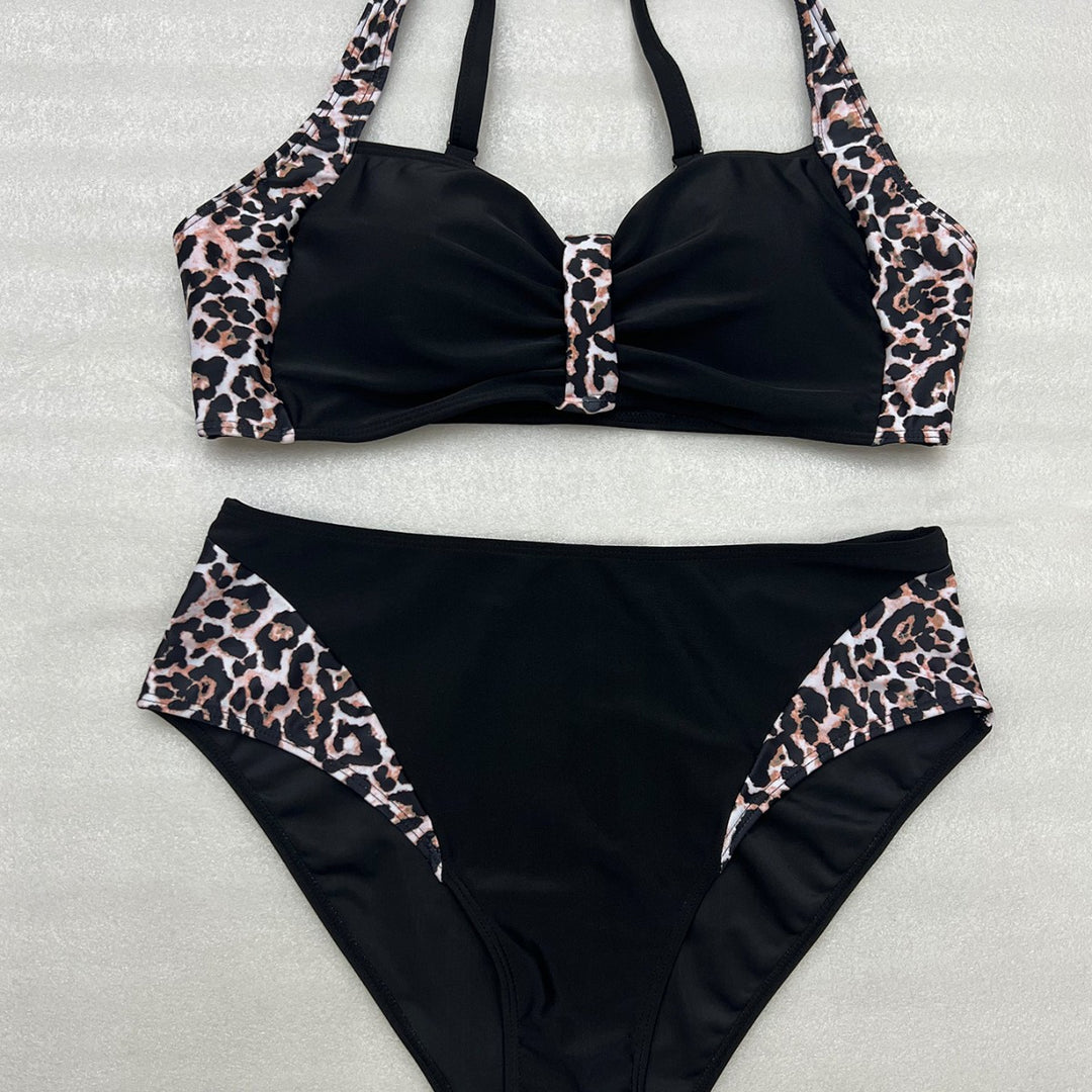 Damen Bikini-Set mit eleganten Rüschen und tierischem Design Echo Archiv
