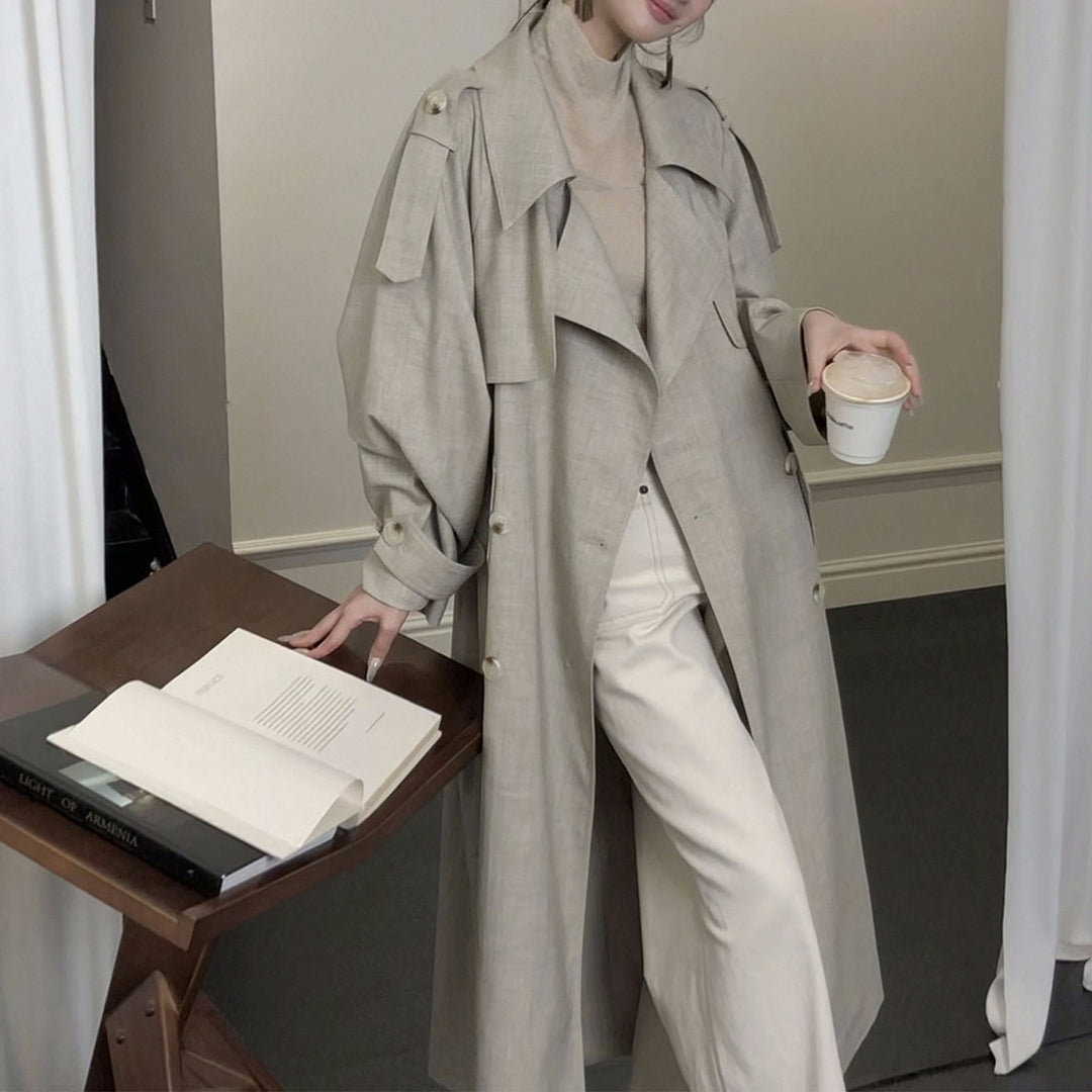Damen Elegante und lässige Übergangsjacke mit kontrastierenden Ärmeln Echoarchiv