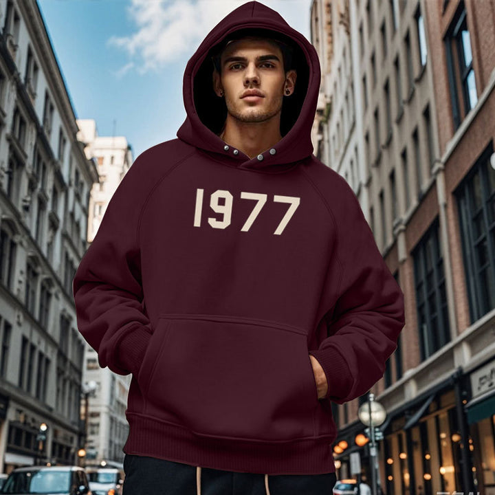 Herren Gemütlicher Kapuzenpullover mit ausgefallenem Design und praktischen Taschen Echoarchiv