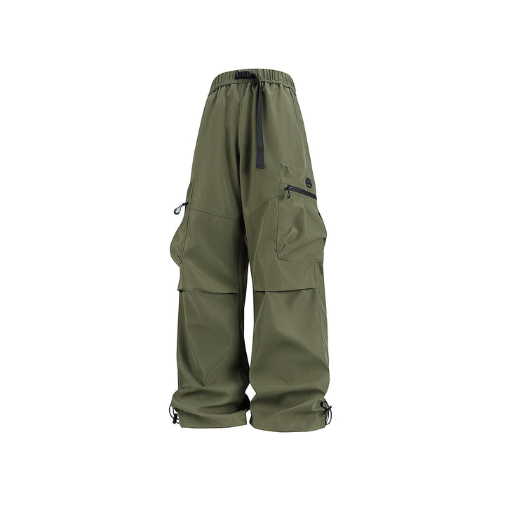Herren Weite technische Cargo-Hose mit Multifachtaschen, Tunnelzug und verstellbaren Beinabschlüssen Echo Archiv