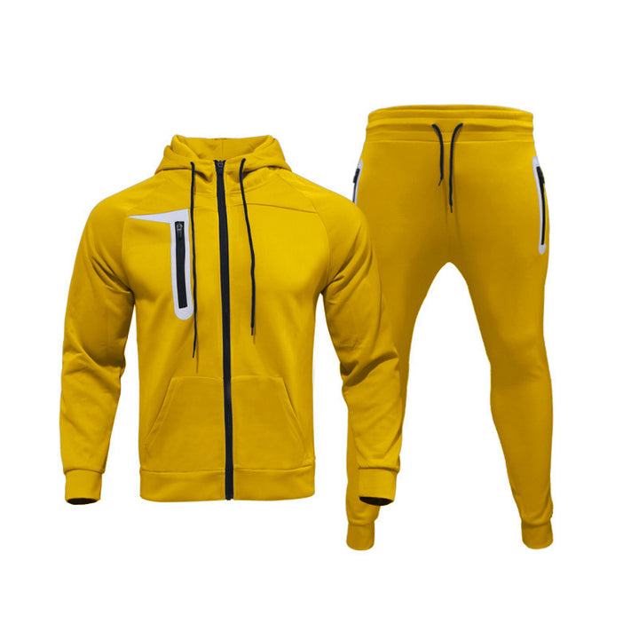 Herren Sportlicher Kapuzenjacke und Jogginghose Set Echoarchiv