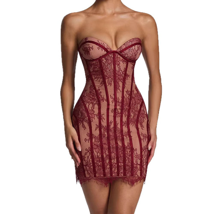 Damen Spitzen Kleid mit figurbetonter Silhouette Echo Archiv