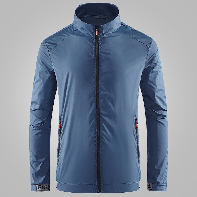 Herren Leichte Performance‑Windjacke mit hochschließendem Stehkragen Echoarchiv
