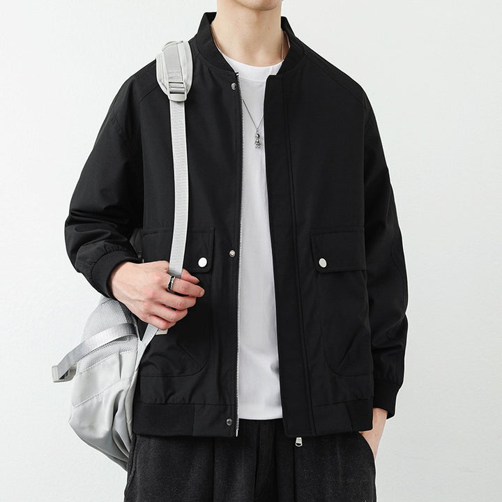 Herren Moderne Utilityjacke mit Stehkragen Echo Archiv